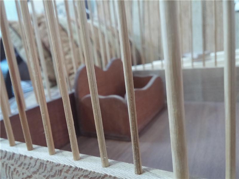 MUNTAZAM İŞÇİLİK EL EMEĞİ AHŞAP BAMBU KUŞ KAFESİ