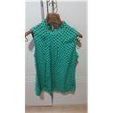 Yesil puantiyeli bluz