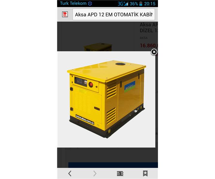 12 kva aksa otomatik jenaratör