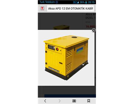 12 kva aksa otomatik jenaratör