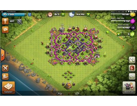 Clash of clans cari takas vardır th 8 ile (th7)
