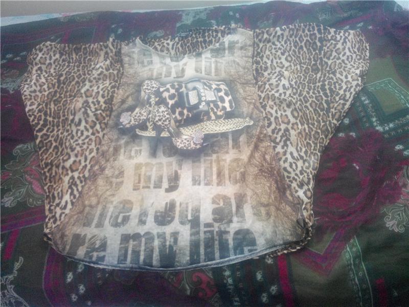 Leopar desenli sıfır gibi