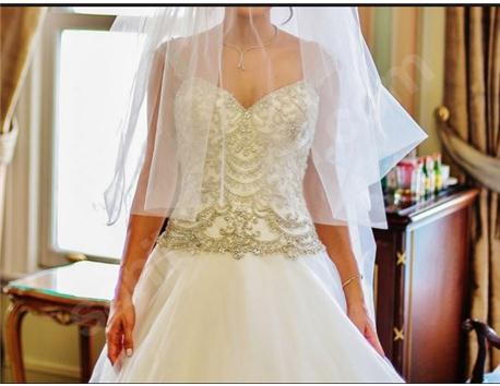 Pronovias 2015 Bolero Modeli + Duvak + Taç | 36-38 Beden |