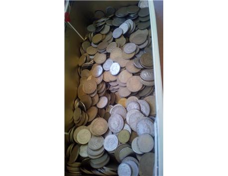 2000 adet karışık madeni para tc