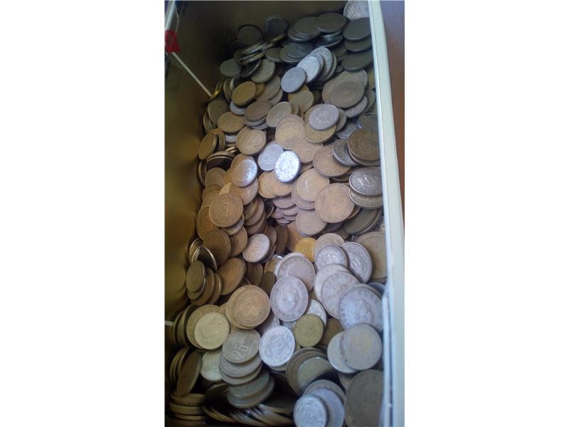 2000 adet karışık madeni para tc