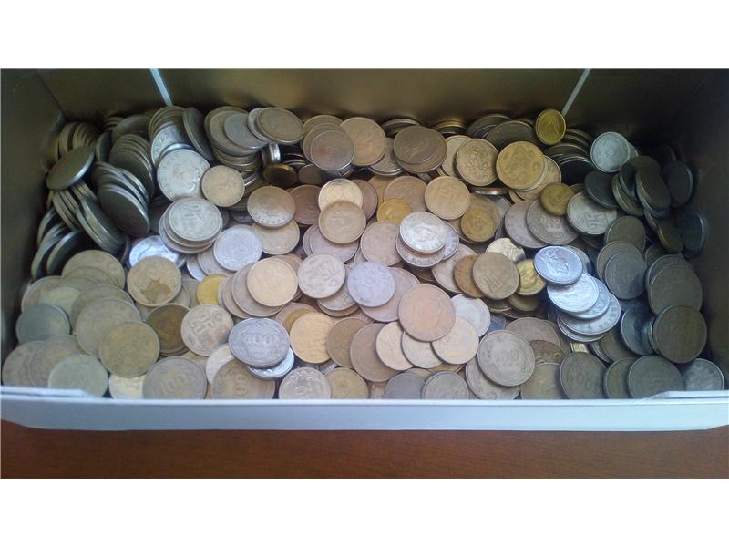 2000 adet karışık madeni para tc