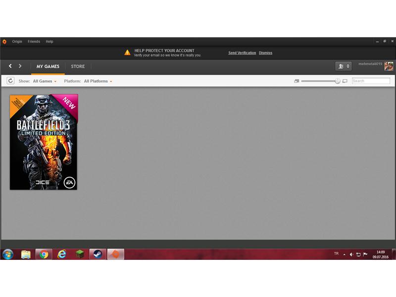 Battlefield 3 Limited Edition Origin Hesabı
