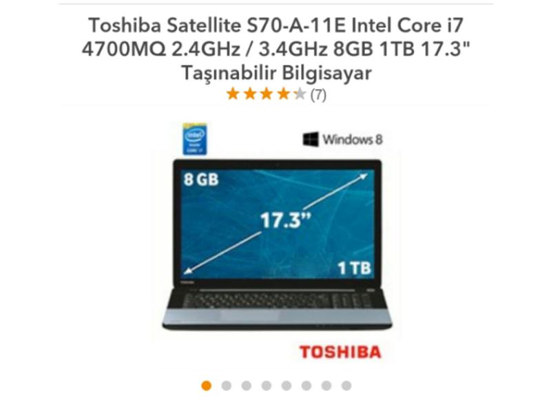 toshiba satalite s70 a11 e