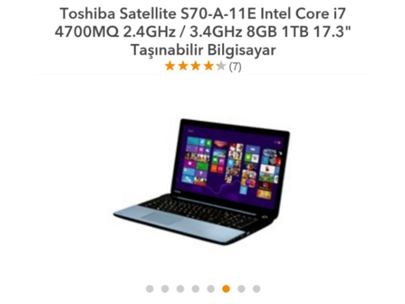 toshiba satalite s70 a11 e