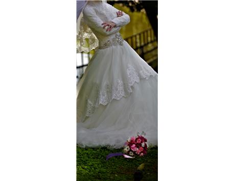 özel dikim gelinlik temiz yeni model 