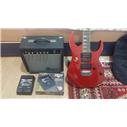 Ibanez Elektro Gitar + Amfi + Pedal Set