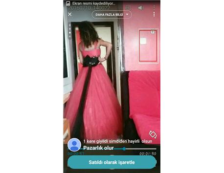 Hiç giyilmedi s36 beden simdiden  hayirli olsun nisanlik abiye acil  satilik fiyatta pazarlik vardir