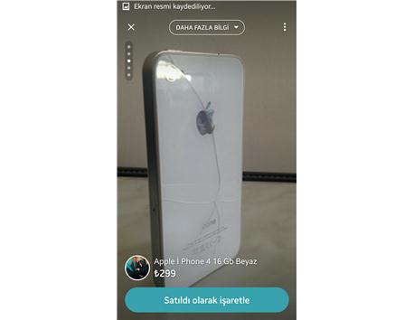 Apple İ Phone 4 16 Gb Beyaz Temiz