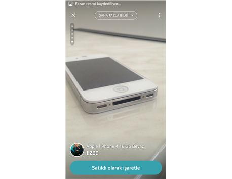 Apple İ Phone 4 16 Gb Beyaz Temiz