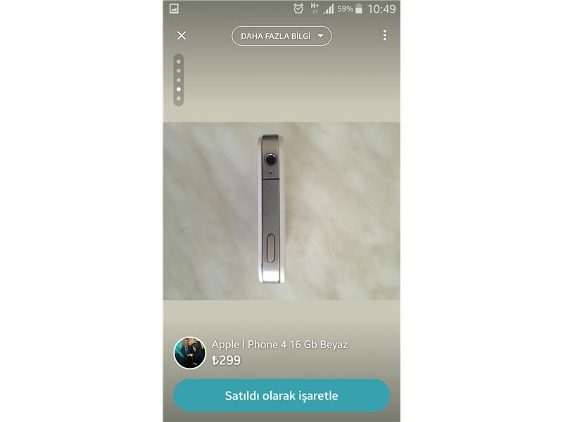 Apple İ Phone 4 16 Gb Beyaz Temiz