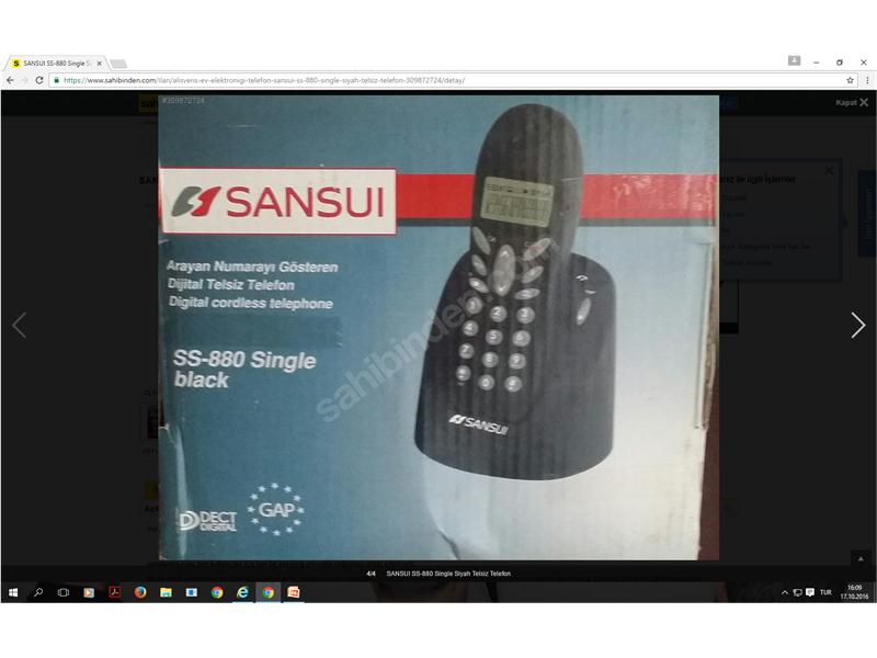 sansui ss 880 single siyah telsiz telefon. Sadece denemek için 2 gun kallandim. Yeni. Il dişindan alanlar kargk kendklerine ait