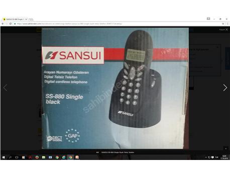 sansui ss 880 single siyah telsiz telefon. Sadece denemek için 2 gun kallandim. Yeni. Il dişindan alanlar kargk kendklerine ait