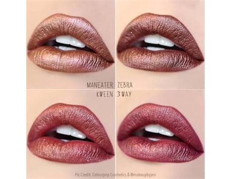 ColourPop Metalic Likit Rujlar 4 renk de mevcut