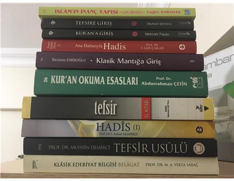 o ayarında 10 adet ilahiyat 1.sınıf ders kitabı