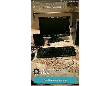 Masaüstü Bilgisayar Laptop İle Takas Olur 