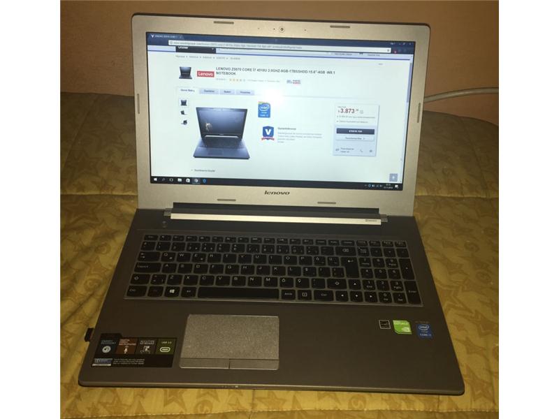 LENOVO Z5070 CORE İ7 4510U 2.0GHZ-8GB-1TBSSHDD-15.6´´-4GB -W8.1 NOTEBOOK