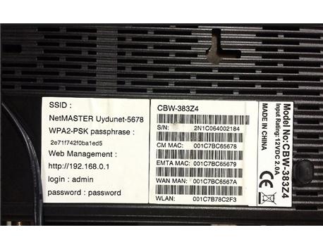 UYDU NET  MODEM  ÇOK TEMZ SIFIR  AYARINDA  