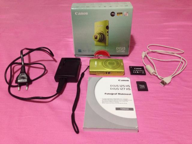 Canon IXUS 125 HS 16.1 MP 5x Optik Zoom 3 LCD Dijital Fotoğraf Makinesi