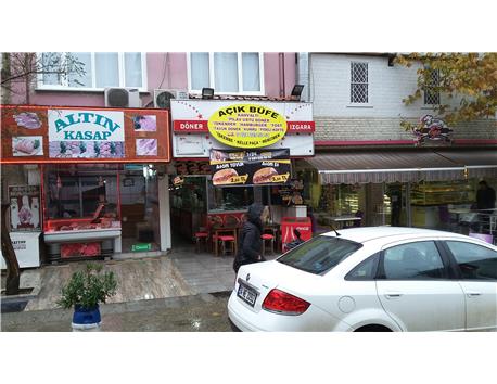 fastfood ve döner malzemeleri kurulu dükkan