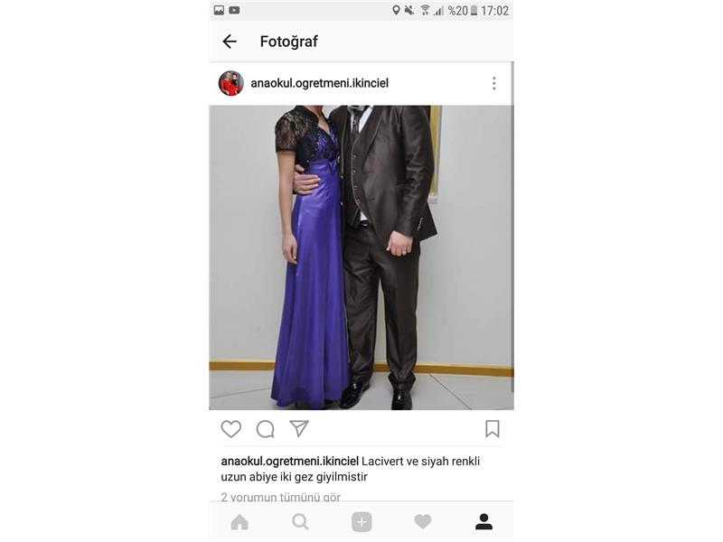 Gece mavisi ışıktan mor durdu