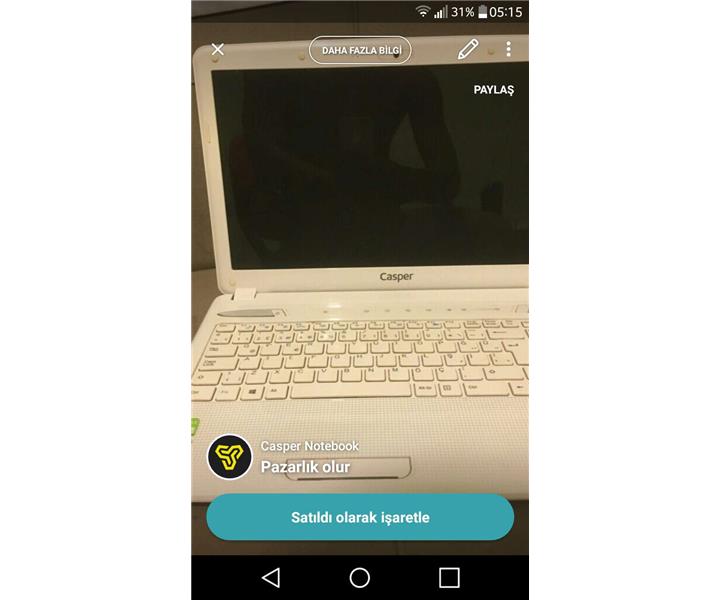 CASPER LAPTOP 8GB RAM 3GB EKRAN KARTI 1GB ONBOARD 2 GB NVIDIA GEFORCE GT740M EKRAN KARTI ORTA DUZEY OYUNCU KASASI ILE TAKASLIK