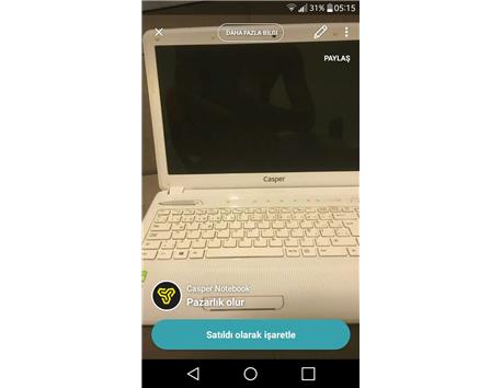 CASPER LAPTOP 8GB RAM 3GB EKRAN KARTI 1GB ONBOARD 2 GB NVIDIA GEFORCE GT740M EKRAN KARTI ORTA DUZEY OYUNCU KASASI ILE TAKASLIK