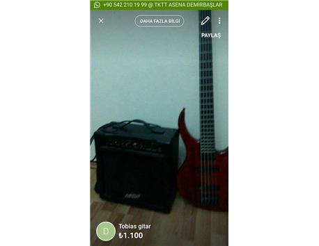 tobias gitar ashton 12w combo amfi iletisim whatsaap yoluyla