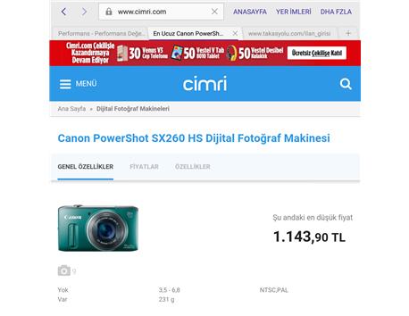 Canon SX260 HS 