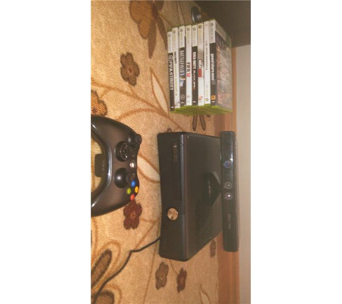 Xbox 360 + kineck+8 oyun