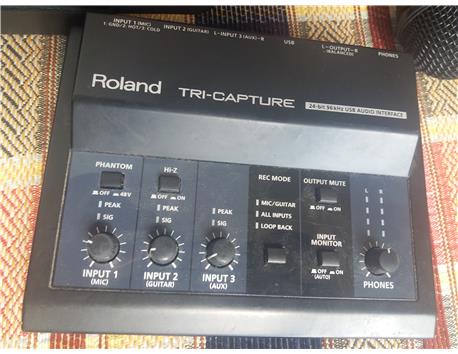 Roland tri capture ses kartı ve cm 5050 kondenser mikrofon