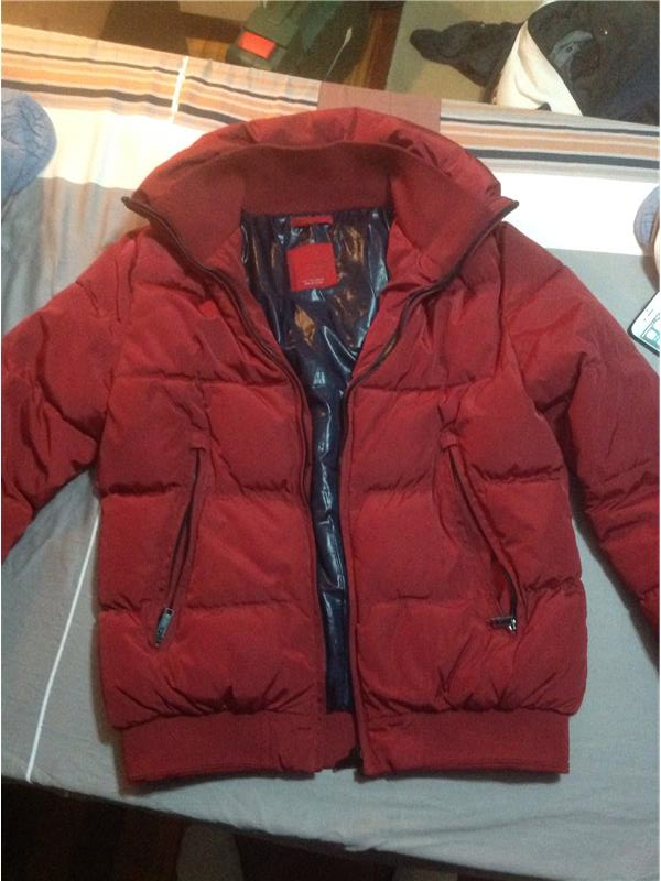 Zara kırmızı şişme mont