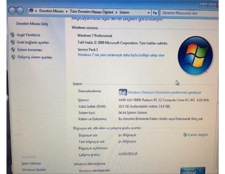 10 aylık toplama pc