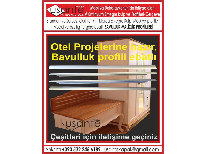 Alüminyum Entegre 006 Model krom-kimyasal-renkli-inox parlak ve mat 