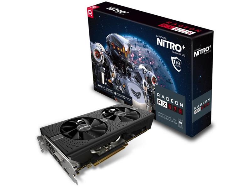 New Sappire Radeon Nitro+ rx480/rx470/rx580/rx5708GB And Other Model Available.
