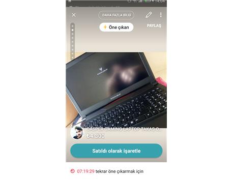 CASPER GAMİNG LAPTOP MASAÜSTÜ TAKASLI