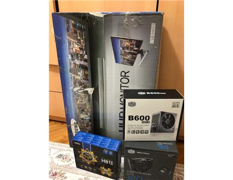Mini ITX i5 4590 3.30Ghz, 28 Samsung 4K 60Hz, 16GB, GTX1050, SSD