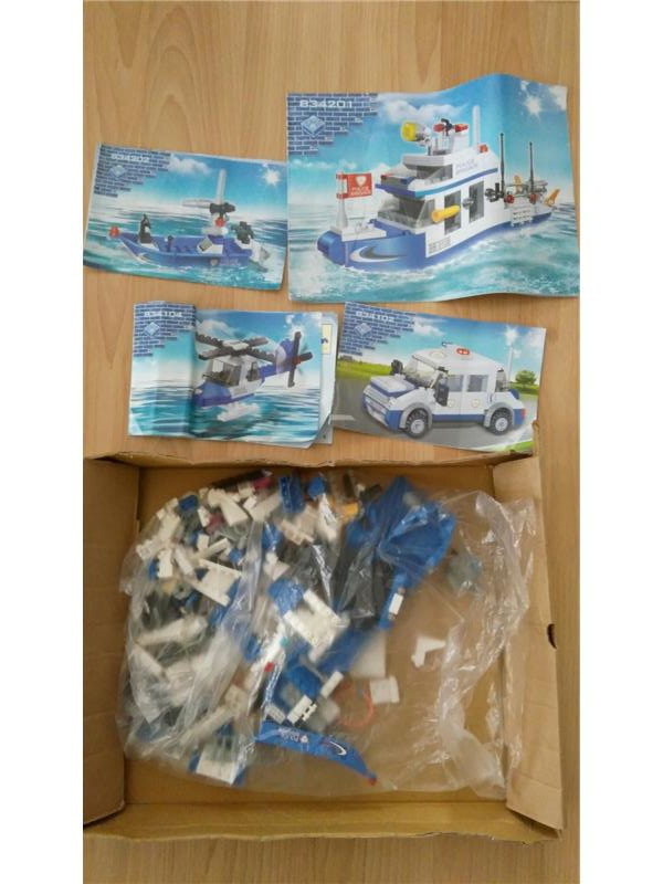 Polis Set / Tüm Birimler Sahil Güvenlik / Liman Güvenlik (418 Parça) Lego