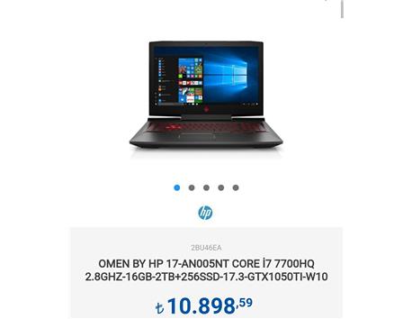 Hp omen 17 Eşdeğer bir masaüstü ile takas aynı zamanda satılıktır 