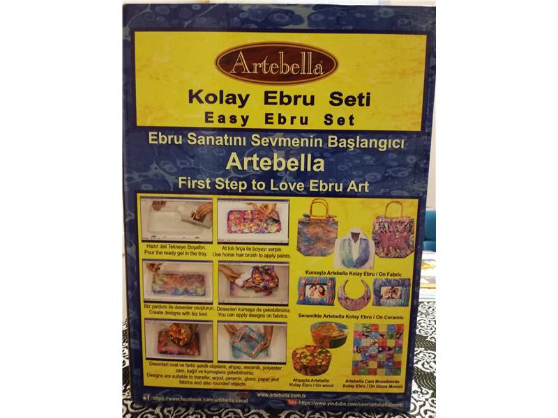 ARTEBELLA KOLAY EBRU SETİ 8 RENKLİ