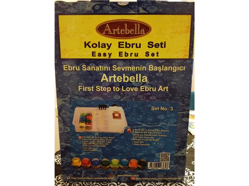 ARTEBELLA KOLAY EBRU SETİ 8 RENKLİ