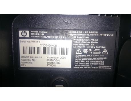 HP L1506 15 inç LCD Monitör