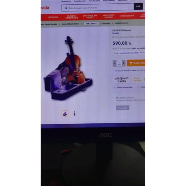 2 Keman Bu Fiyata !! ( Akustik Gitar Takaslı İstanbul İçi)