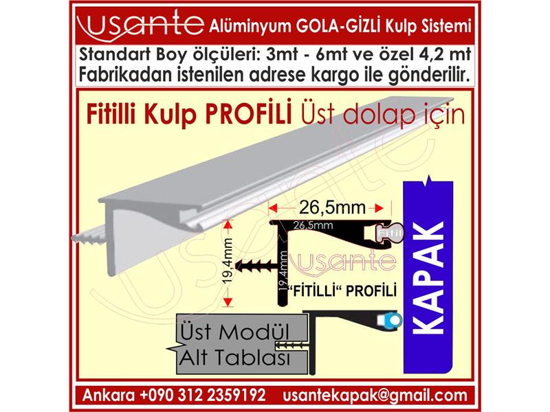 gola gizli kulp profil ve aksesuarları 