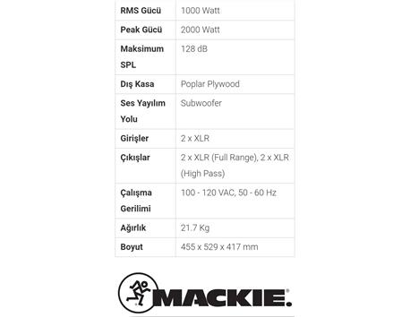 MACKIE 12 INCH 2000 WATT SUBWOOFER - BEHRINGER 12 INCH SPEAKER VE MACKIE 8 INCH 200 WATT SPEAKER