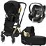 Cybex Priam Wings Jeremy Scott 3in1 Travel System - Black